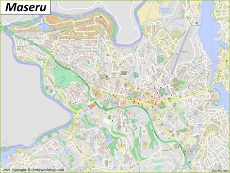 Maseru Map | Lesotho | Detailed Maps of Maseru