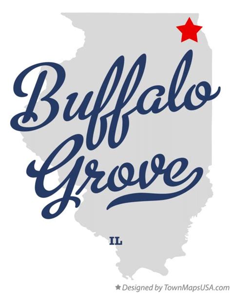 Map of Buffalo Grove, IL, Illinois