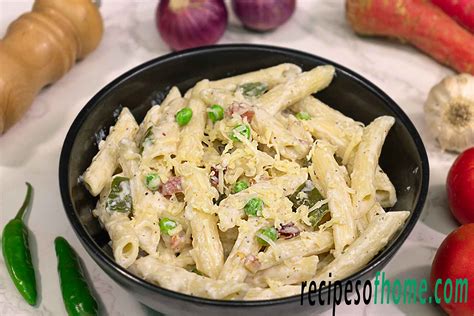 White sauce pasta recipe | Pasta in white sauce | How to make white sauce pasta