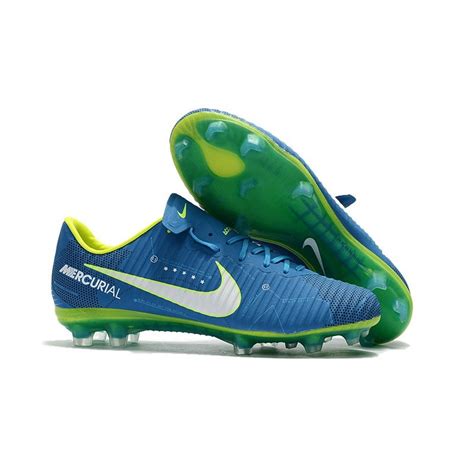 Neymar Nike Mercurial Vapor 11 FG Football Shoes - Blue White