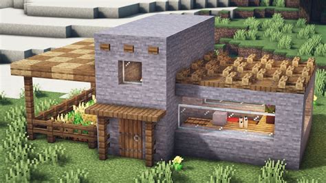 Minecraft: How to Build a Small Stone Survival House - YouTube