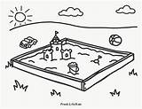 Sand Box Colouring Pages Sketch Coloring Page sketch template