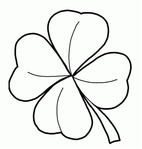 Four Leaf Clover Coloring Pages - Best Coloring Pages For Kids