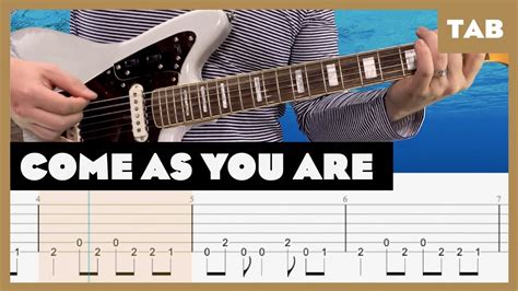 Nirvana - Come As You Are - Guitar Tab (Full Step, 1/2 Step & Standard ...