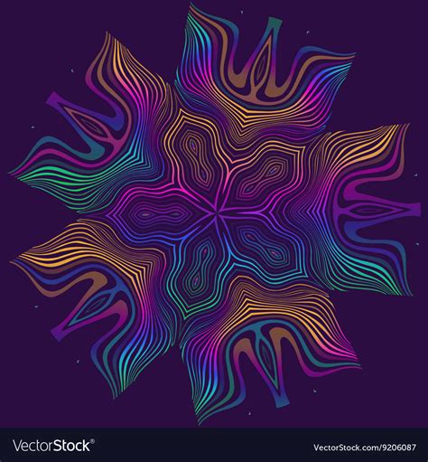 Abstract colorful rainbow lines design for your Vector Image