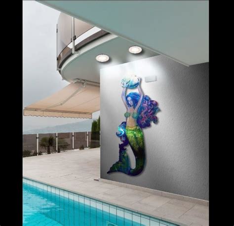 Stunning Mermaid Metal Wall Sculpture Design Australia Made