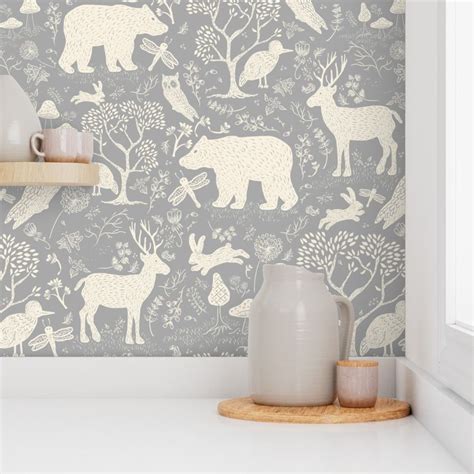 Walk in the woods Wallpaper | Spoonflower