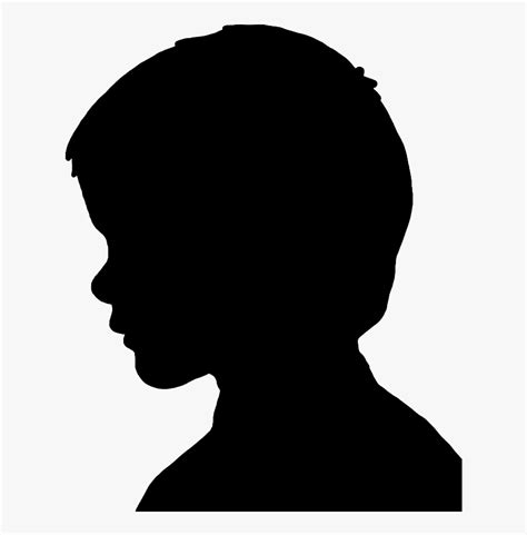 Boy"s Head Silhouette - Male Head Profile Silhouette , Free Transparent Clipart - ClipartKey