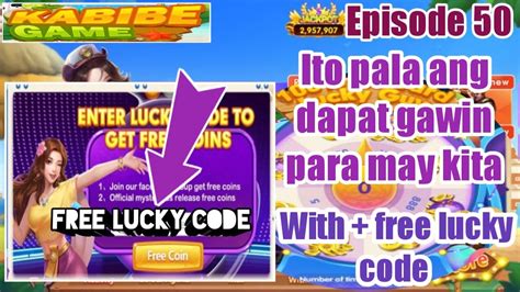 Kabibe game || Gawin mo ang strategy dito para may kita ka || free lucky code || episode 50 ...