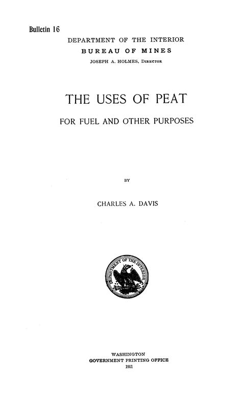 The Uses of Peat for Fuel and Other Purposes - UNT Digital Library