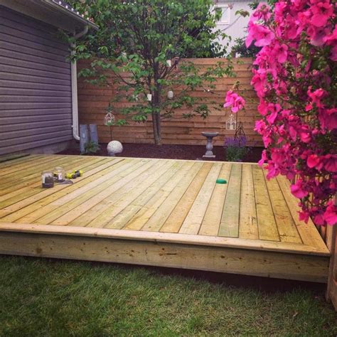 Our new outdoor room and platform deck | Small backyard decks, Deck designs backyard, Platform deck