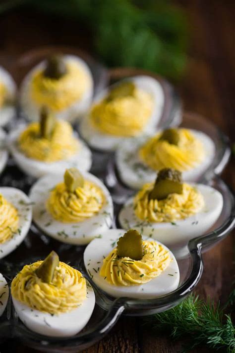 Dill Pickle Deviled Eggs Recipe - Self Proclaimed Foodie