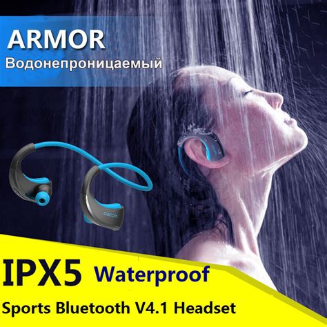 Armor IPX5 Waterproof Sports Headset Wireless Bluetooth V4.1 Earphone Ear hook Running Headphone ...