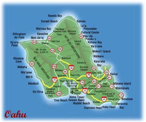 Oahu | Oahu Map | Kaneohe Marine Base | Pinterest | Oahu, Hawaii and Oahu hawaii