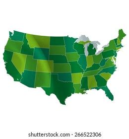 America Map Countries: vector de stock (libre de regalías) 266522306 | Shutterstock