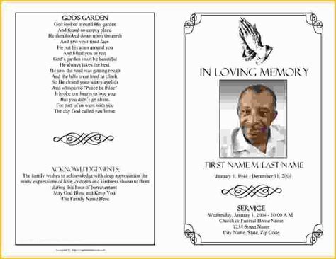 Funeral prayer card templates free download - rafoptions