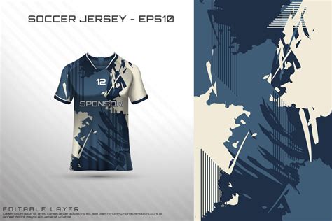 Sports jersey and t-shirt template sports jersey design vector mockup. | Sports jersey design ...