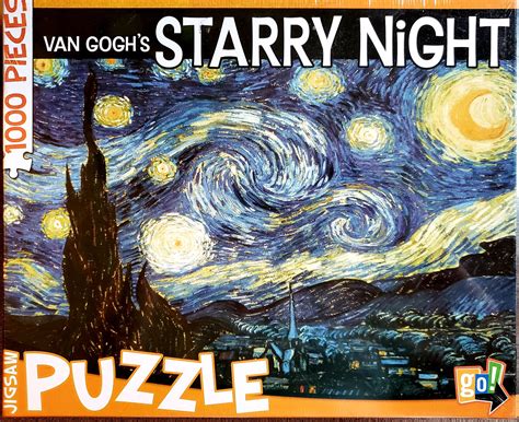 Van Gogh's Starry Night 1000 Piece Puzzle | Etsy