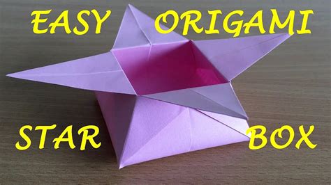 How to Make an Origami Star Box - YouTube