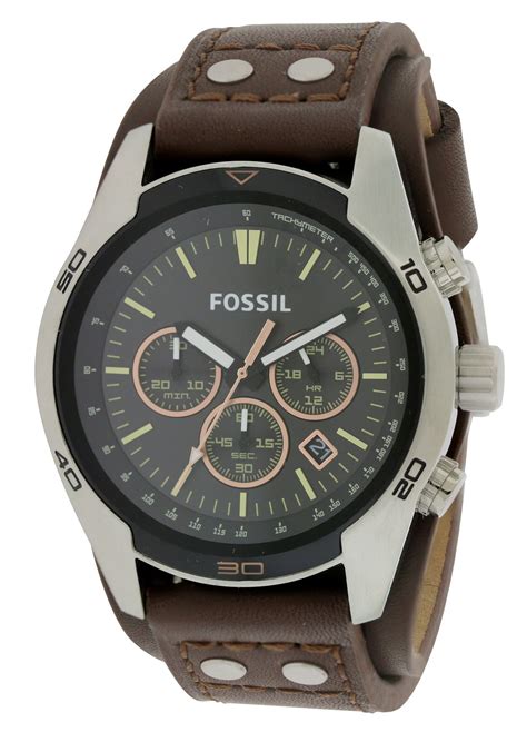 Fossil - Fossil Men's Coachman Leather Chronograph Watch CH2891 ...