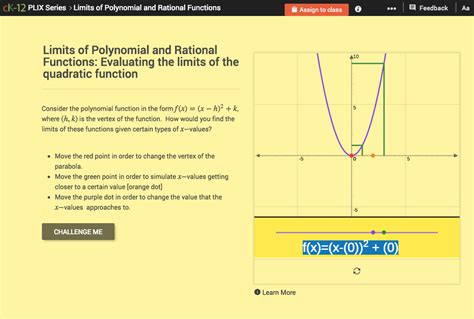 Limits of Polynomial and Rational Functions: Evaluating the Limits of the Quadratic Function ...