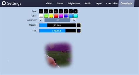 There should be options for the crosshair. : r/FortNiteBR