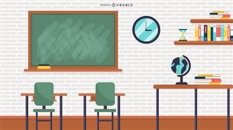 School Classroom Illustration - Vector Download