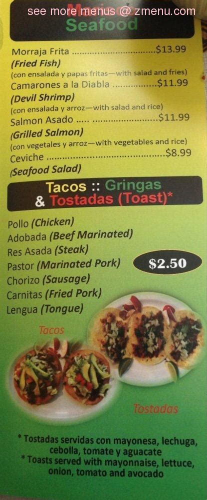 Online Menu of El Taco Guapo Restaurant, Lawrence, Massachusetts, 01841 - Zmenu