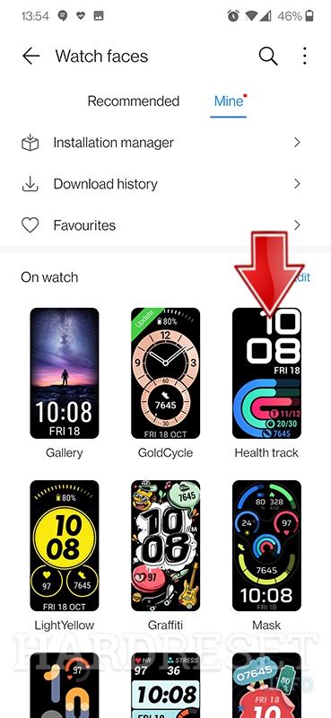 Change Watch Face HUAWEI Band 6, how to - HardReset.info