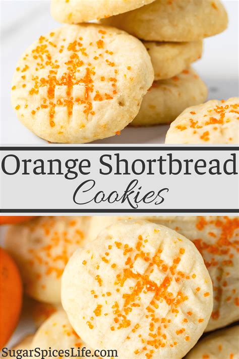 Orange Shortbread Cookies Recipe - Sugar Spices Life