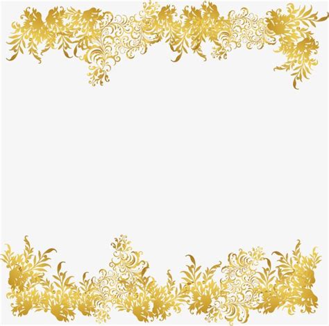 Rattan Hd Transparent, Golden Flower Rattan Frame, Flower Clipart, Frame Clipart, Gold PNG Image ...