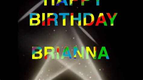 HAPPY BIRTHDAY Brianna | e-card video card - YouTube