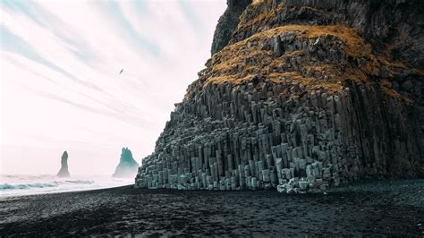 nature, Sea, Rock, Cliff, Reynisfjara, Iceland Wallpapers HD / Desktop and Mobile Backgrounds