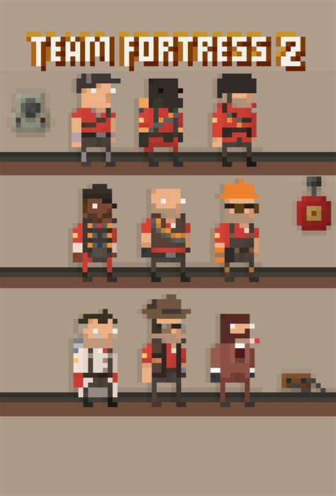 TF2 pixel art wallpaper I made : r/gaming