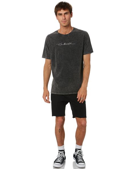 St Goliath Batten Mens Tee - Washed Black | SurfStitch