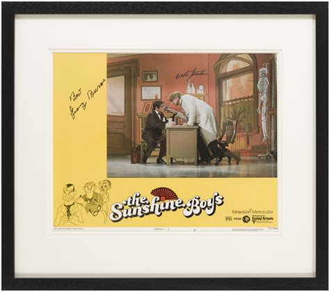 The Sunshine Boys (1975), lobby card number 4, US, signed by George ...