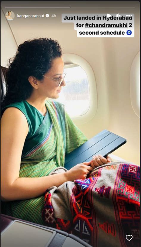 Kangana Ranaut reaches Hyderabad for 'Chandramukhi 2' second schedule ...