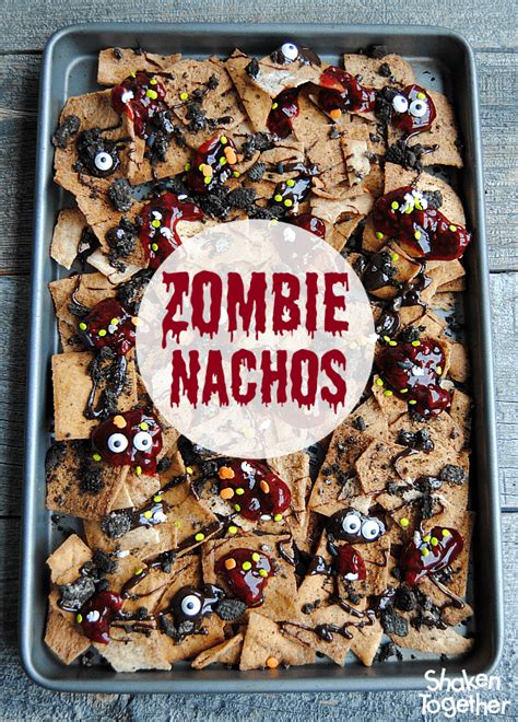 Zombie Nachos ~ Halloween Dessert Nachos