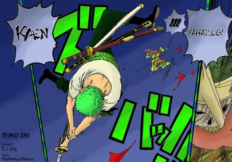 One Piece-Chapter 467: Pirate Zoro vs. Samurai Ryuma-Page 14 & 15/Panel 1&2 | MangaHelpers