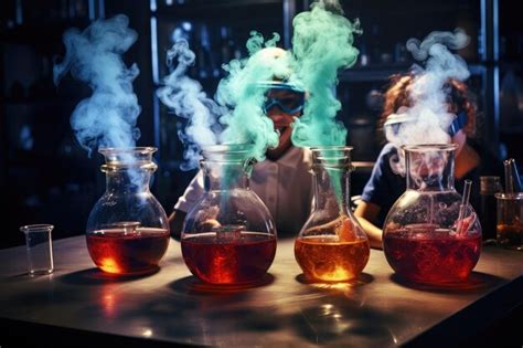 Premium Photo | Scientist making chemical experiments in a lab