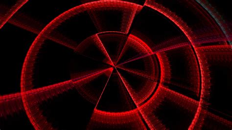 fractal, red, black, dark, abstraction, 4k HD Wallpaper