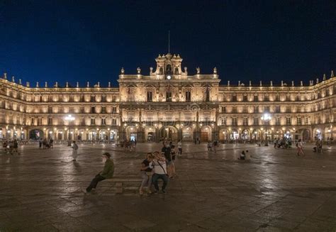 Plaza Mayor, at Night Salamanca, Spain Editorial Stock Photo - Image of landmark, north: 192128368