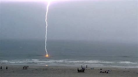 Video: watch lightning bolt hit Myrtle Beach ocean in storm | Kansas ...