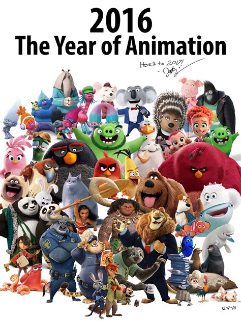 2016 The Year of Animation by 70Jack90 on DeviantArt