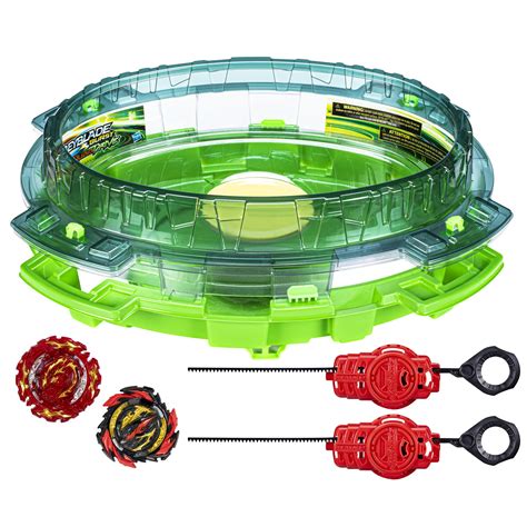 BEYBLADE Burst QuadDrive Interstellar Drop Battle Set, Set Stadium, 2 Battling Tops and 2 ...