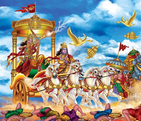 Shri Krishna Mahabharat Arjun Mahabharat HD Wallpaper, 48% OFF