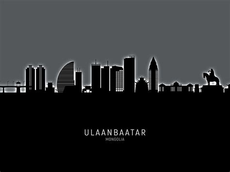 Ulaanbaatar Mongolia Skyline #60 Digital Art by Michael Tompsett - Fine Art America