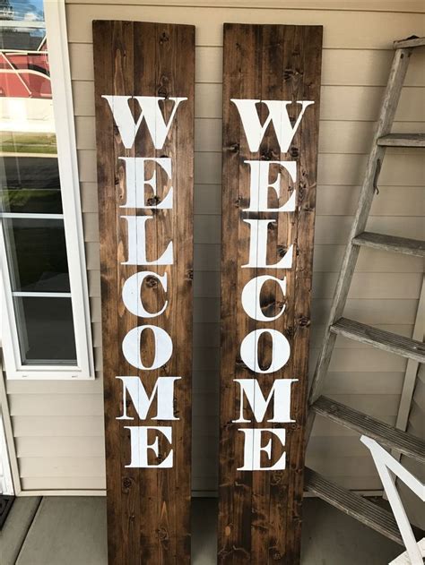 Custom 6ft tall welcome, front porch signs | Front porch signs, Porch ...