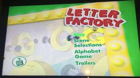 Leapfrog Letter Factory Dvd Menu