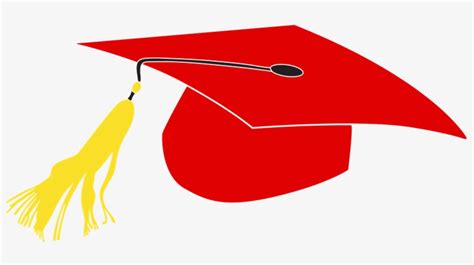 Red Graduation Cap Clipart - Graduation Cap White Vector Transparent PNG - 800x380 - Free ...